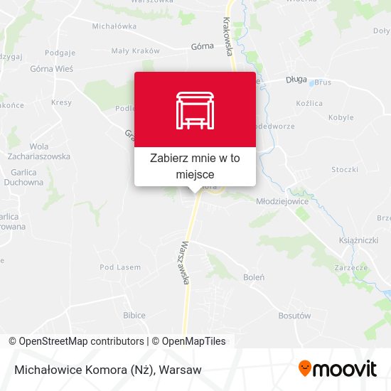 Mapa Michałowice Komora (Nż)