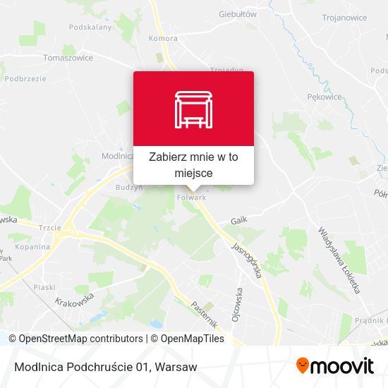 Mapa Modlnica Podchruście 01