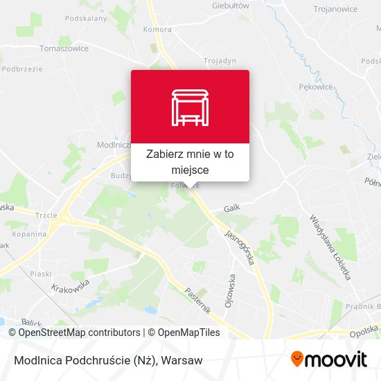 Mapa Modlnica Podchruście