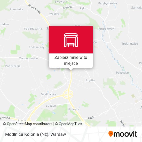 Mapa Modlnica Kolonia (Nż)