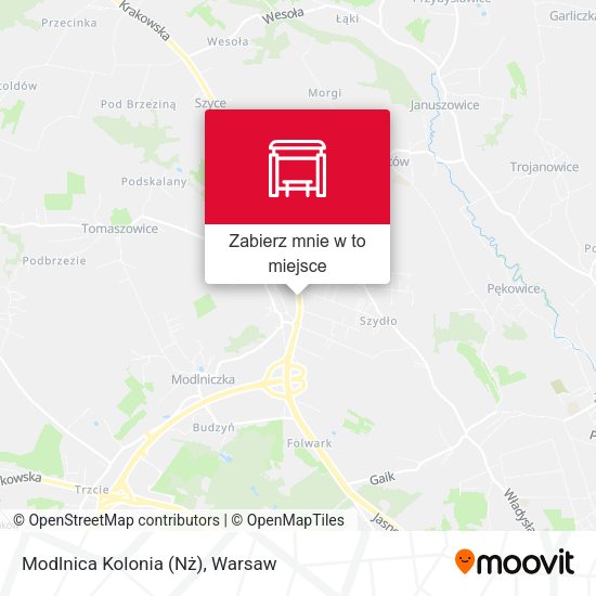 Mapa Modlnica Kolonia (Nż)