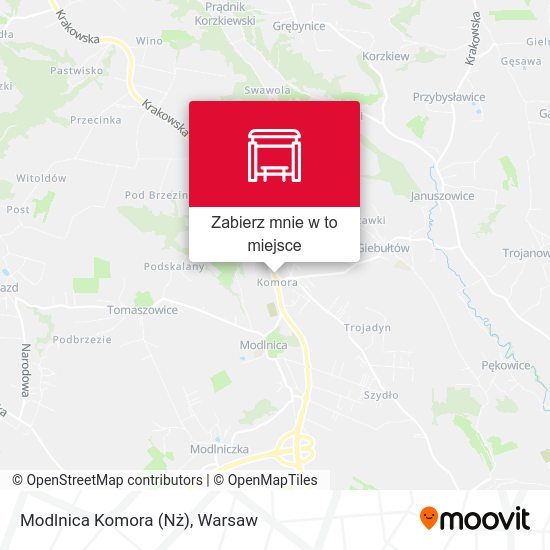 Mapa Modlnica Komora (Nż)