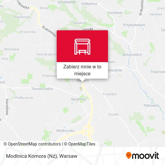 Mapa Modlnica Komora (Nż)