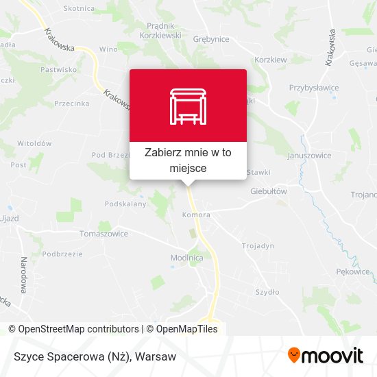 Mapa Szyce Spacerowa (Nż)