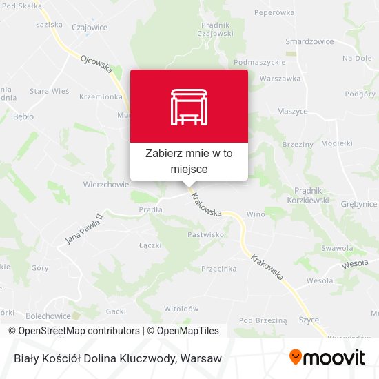 Mapa Biały Kościół Dolina Kluczwody