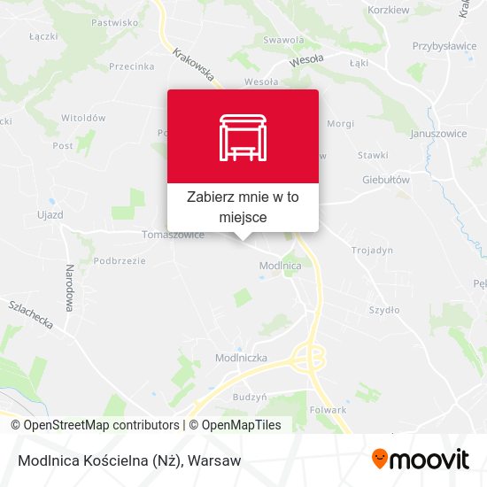 Mapa Modlnica Kościelna (Nż)