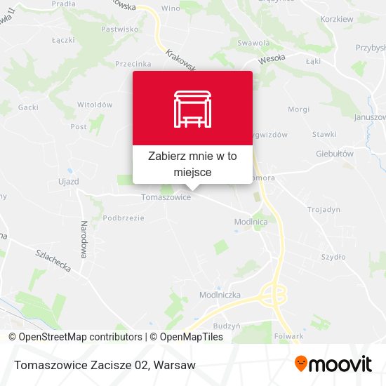 Mapa Tomaszowice Zacisze 02