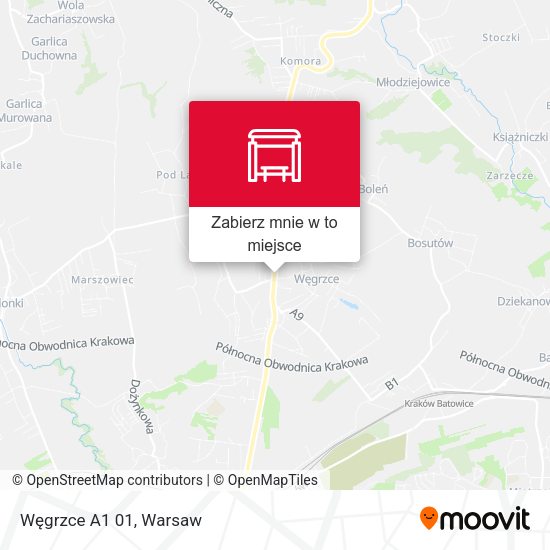 Mapa Węgrzce A1 01