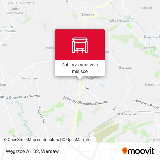 Mapa Węgrzce A1 02