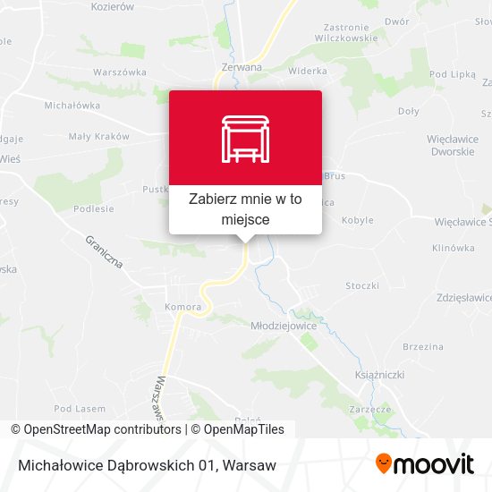 Mapa Michałowice Dąbrowskich 01