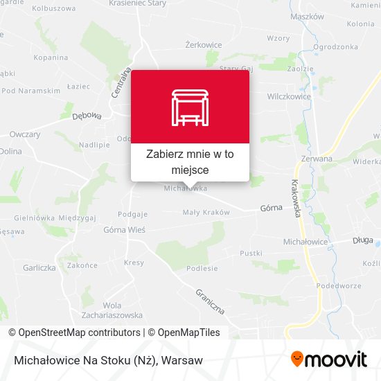 Mapa Michałowice Na Stoku (Nż)