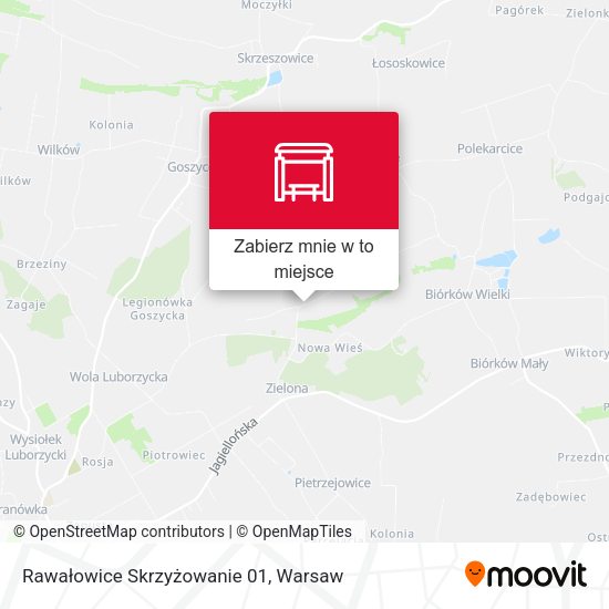 Mapa Rawałowice Skrzyżowanie 01