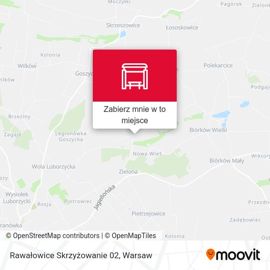 Mapa Rawałowice Skrzyżowanie 02