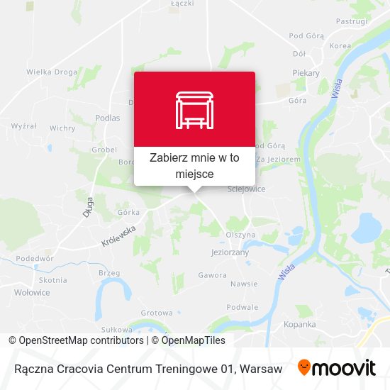 Mapa Rączna Cracovia Centrum Treningowe