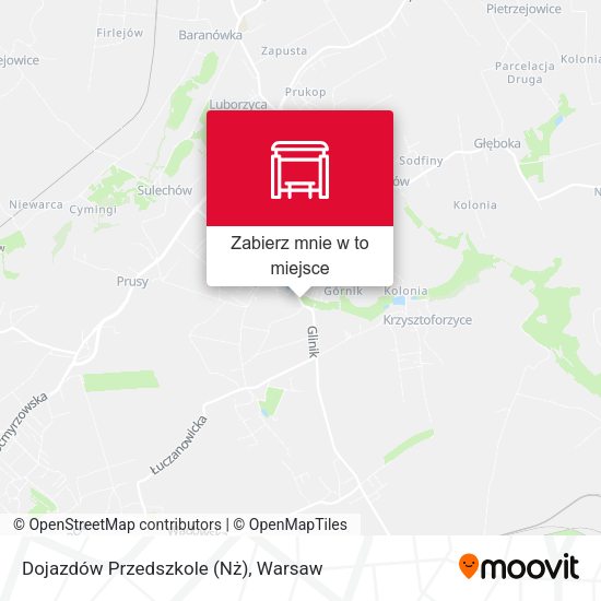 Mapa Dojazdów Przedszkole (Nż)