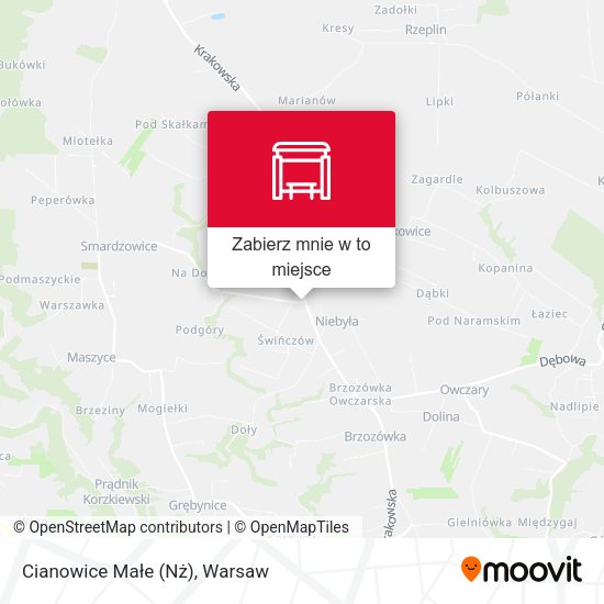 Mapa Cianowice Małe (Nż)