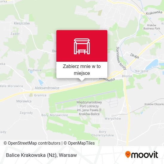 Mapa Balice Krakowska