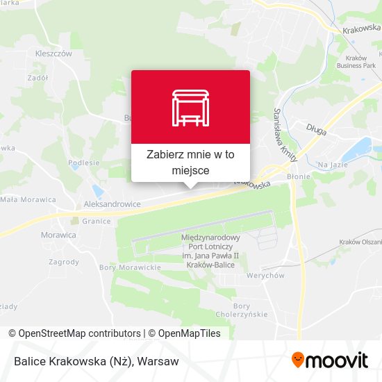 Mapa Balice Krakowska (Nż)