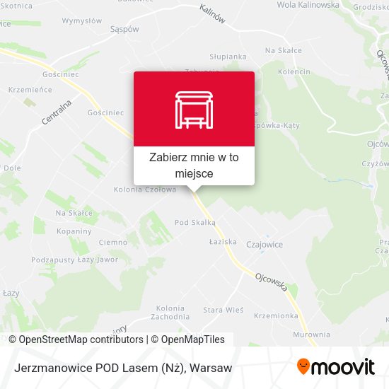 Mapa Jerzmanowice POD Lasem (Nż)