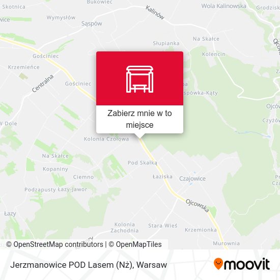 Mapa Jerzmanowice POD Lasem (Nż)