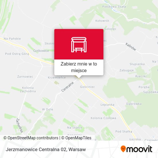 Mapa Jerzmanowice Centralna