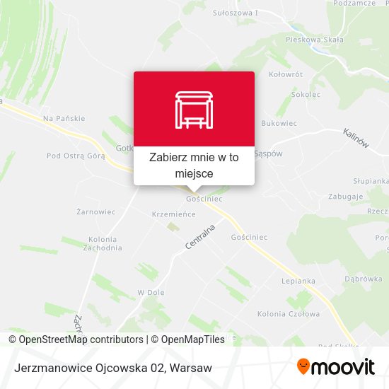 Mapa Jerzmanowice Ojcowska