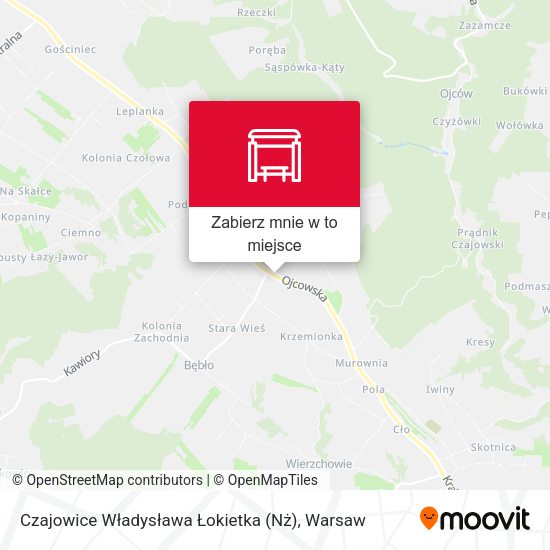 Mapa Czajowice Władysława Łokietka (Nż)