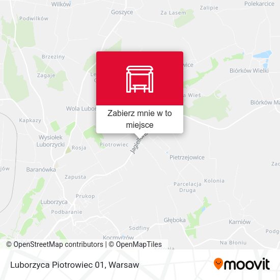 Mapa Luborzyca Piotrowiec