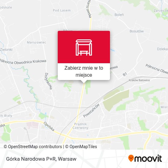 Mapa Górka Narodowa P+R