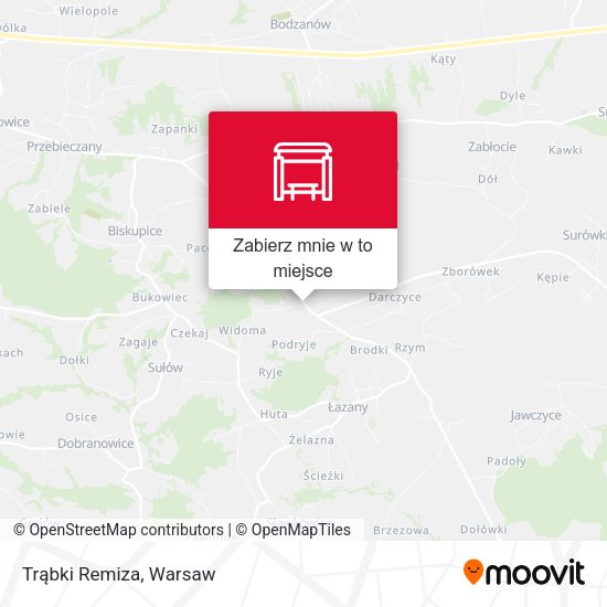 Mapa Trąbki Remiza