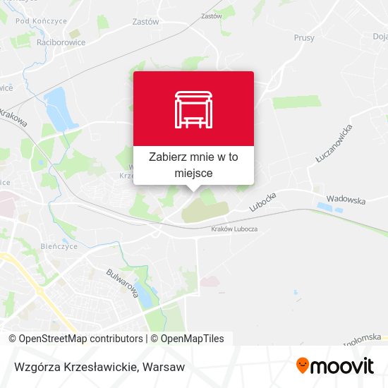 Mapa Wzgórza Krzesławickie