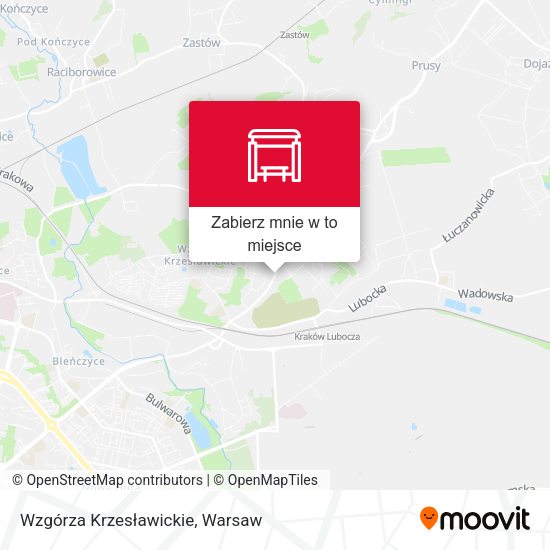 Mapa Wzgórza Krzesławickie