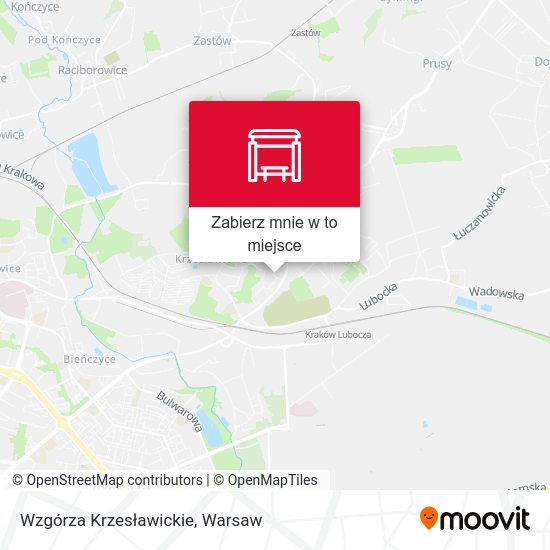 Mapa Wzgórza Krzesławickie