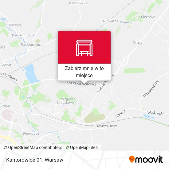 Mapa Kantorowice