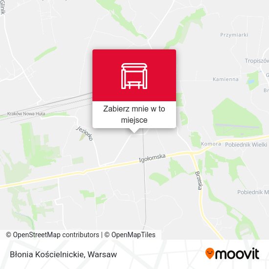 Mapa Błonia Kościelnickie