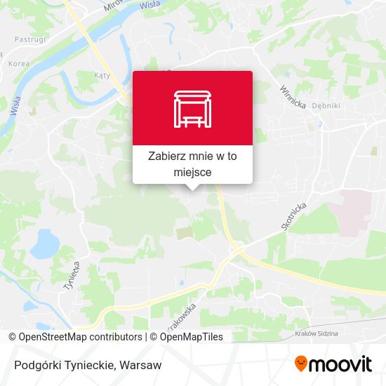 Mapa Podgórki Tynieckie