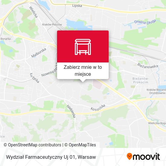 Mapa Wydział Farmaceutyczny Uj