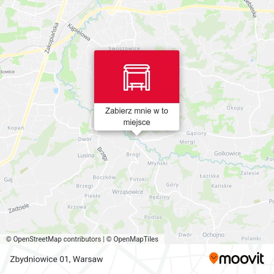 Mapa Zbydniowice