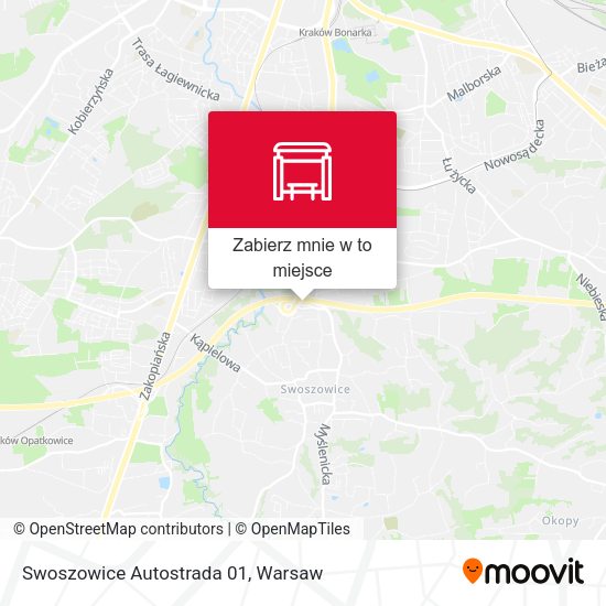 Mapa Swoszowice Autostrada 01