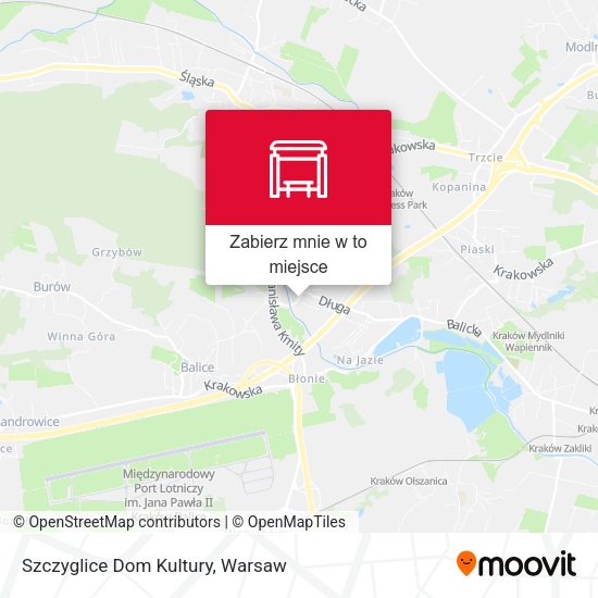 Mapa Szczyglice Dom Kultury