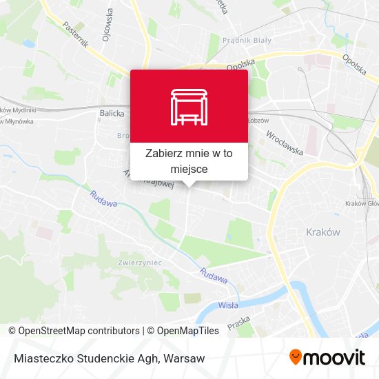 Mapa Miasteczko Studenckie Agh