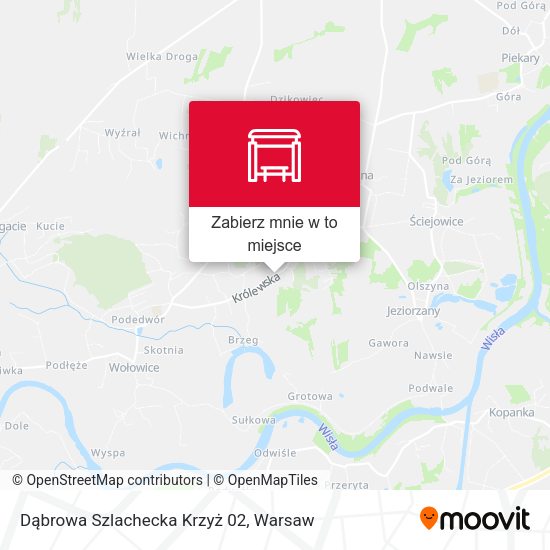 Mapa Dąbrowa Szlachecka Krzyż 02