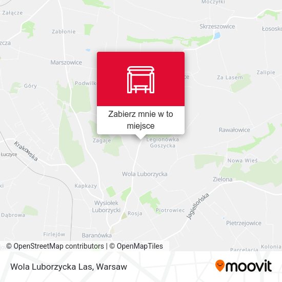 Mapa Wola Luborzycka Las