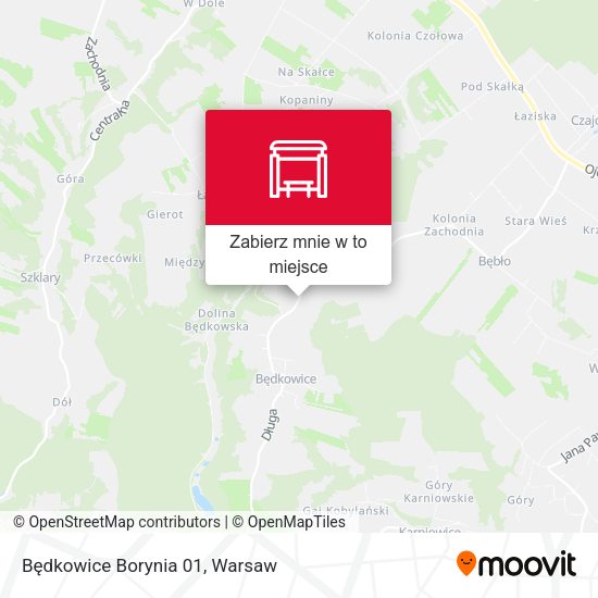 Mapa Będkowice Borynia