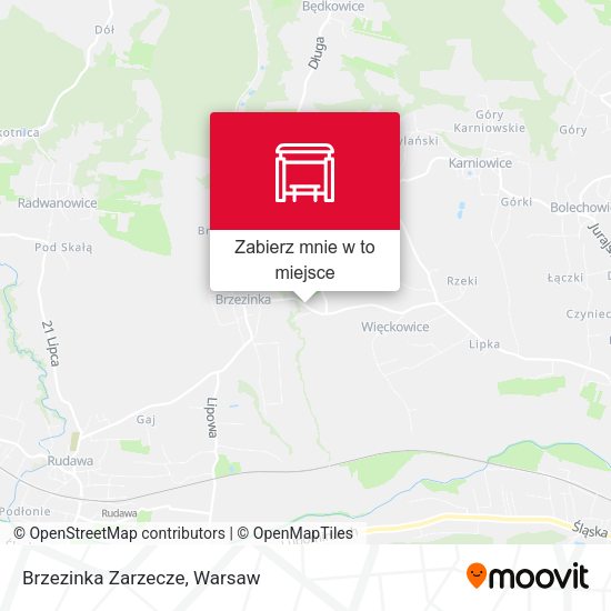 Mapa Brzezinka Zarzecze