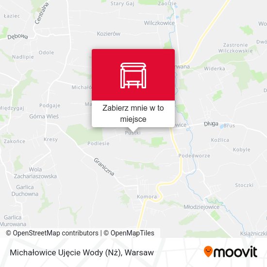 Mapa Michałowice Ujęcie Wody (Nż)