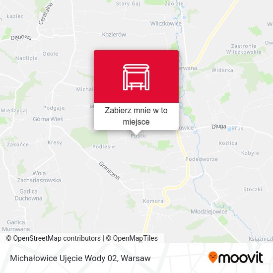 Mapa Michałowice Ujęcie Wody 02