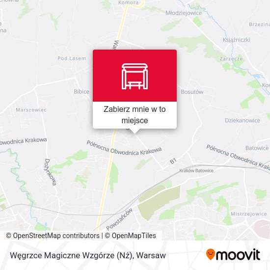 Mapa Węgrzce Magiczne Wzgórze (Nż)