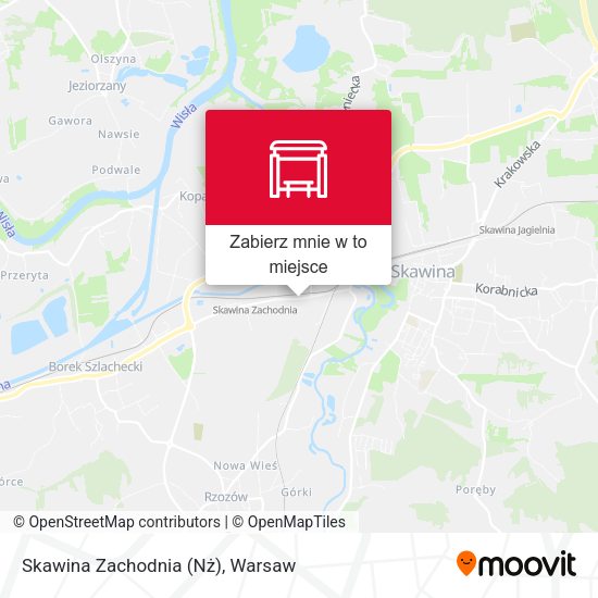 Mapa Skawina Zachodnia (Nż)