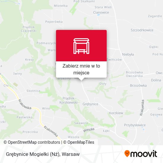 Mapa Grębynice Mogiełki (Nż)